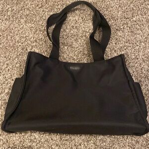 Vintage large black nylon kate spade tote bag purse
